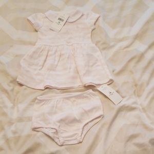 NWT Ralph Lauren Striped Baby Girl Dress size 3M